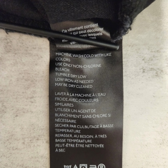 Free People Dakota Straight Leg Destructed Hem High Rise Pitch Black Denim Jeans - Picture 7 of 11